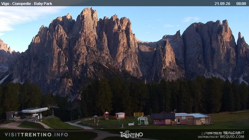 Archived image Webcam Kids Park - Val di Fassa
