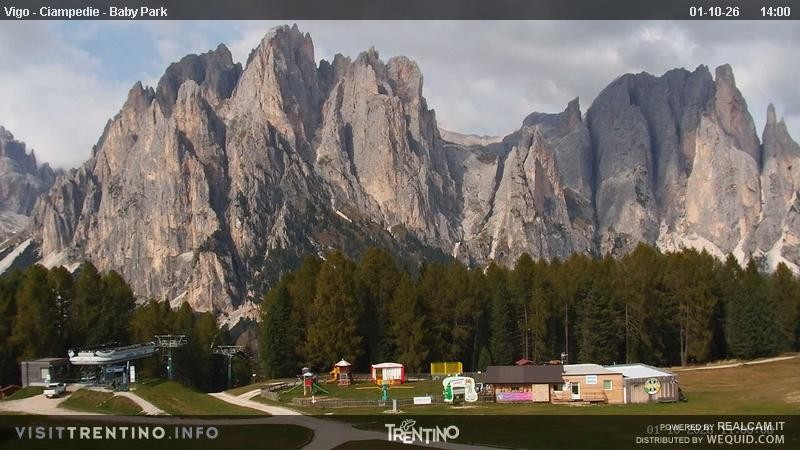 Archived image Webcam Kids Park - Val di Fassa