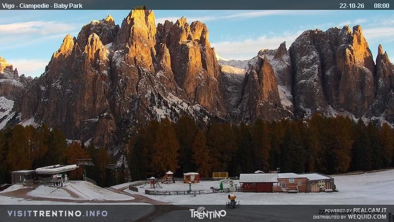 Archived image Webcam Kids Park - Val di Fassa
