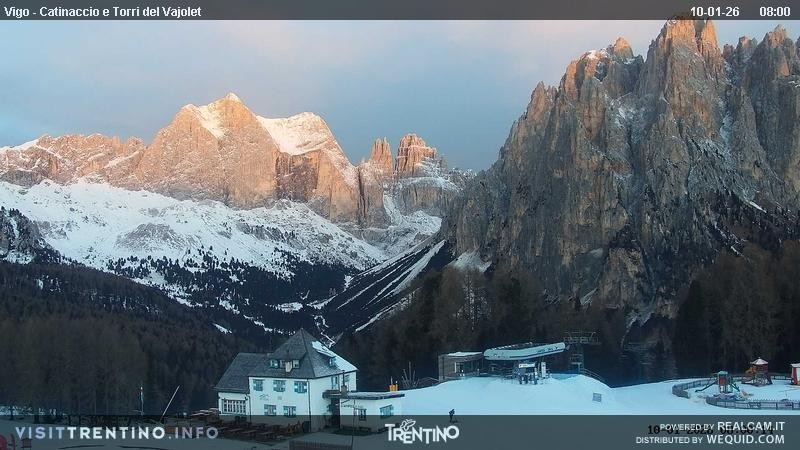 Archived image Webcam Torri del Vajolet - Val di Fassa