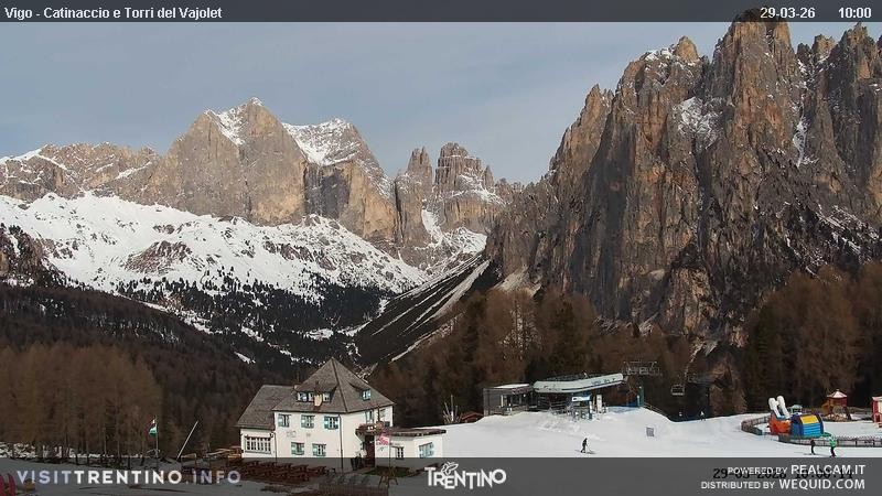 Archived image Webcam Torri del Vajolet - Val di Fassa