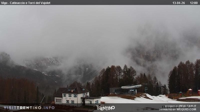Archived image Webcam Torri del Vajolet - Val di Fassa