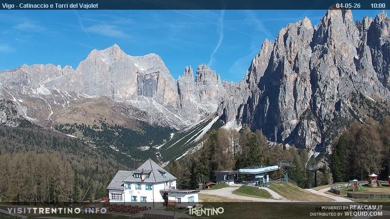 Archived image Webcam Torri del Vajolet - Val di Fassa