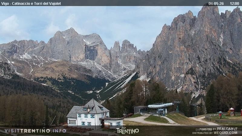 Archived image Webcam Torri del Vajolet - Val di Fassa