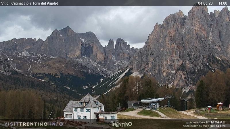 Archived image Webcam Torri del Vajolet - Val di Fassa
