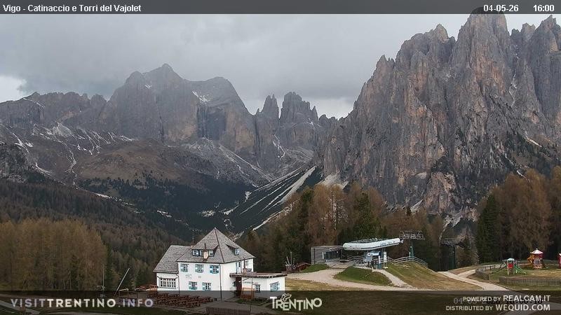 Archived image Webcam Torri del Vajolet - Val di Fassa