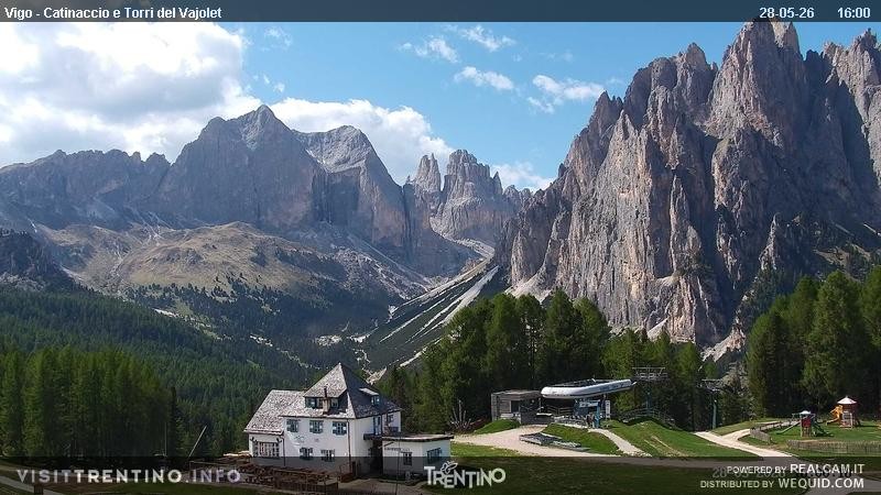 Archived image Webcam Torri del Vajolet - Val di Fassa