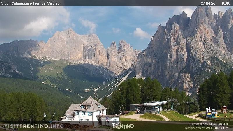 Archived image Webcam Torri del Vajolet - Val di Fassa