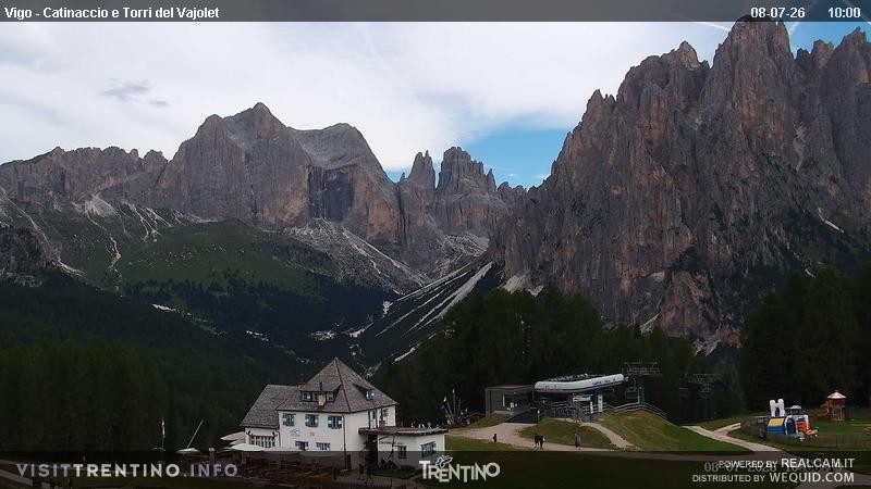 Archived image Webcam Torri del Vajolet - Val di Fassa