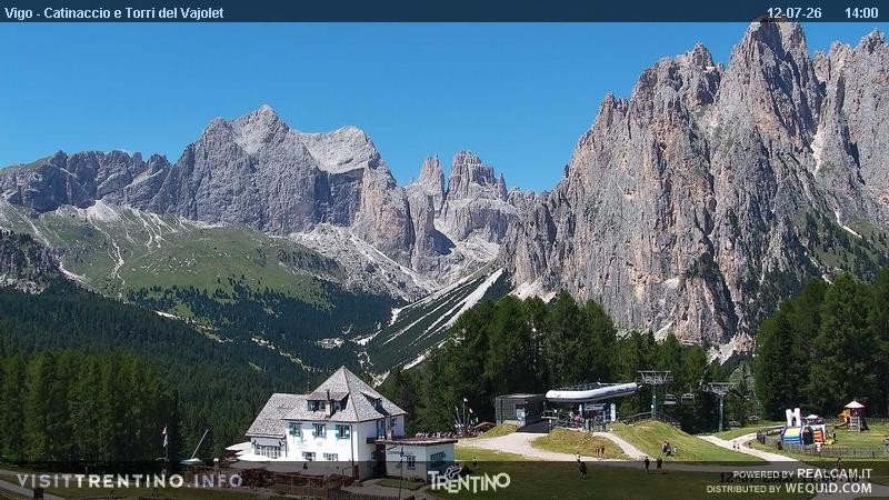 Archived image Webcam Torri del Vajolet - Val di Fassa