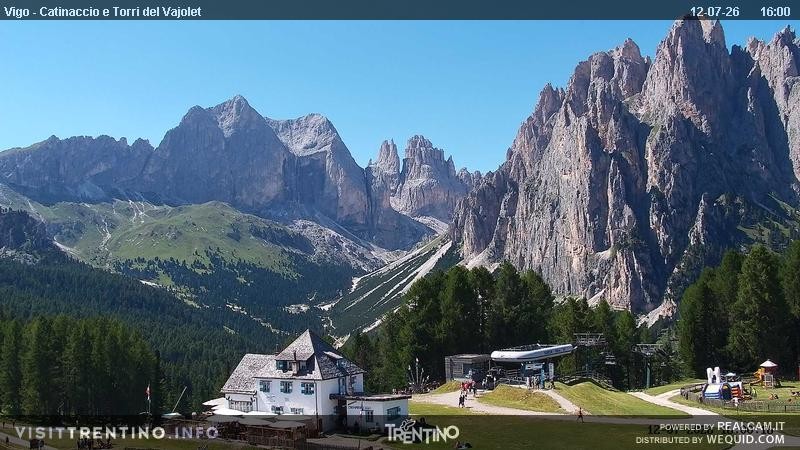 Archived image Webcam Torri del Vajolet - Val di Fassa