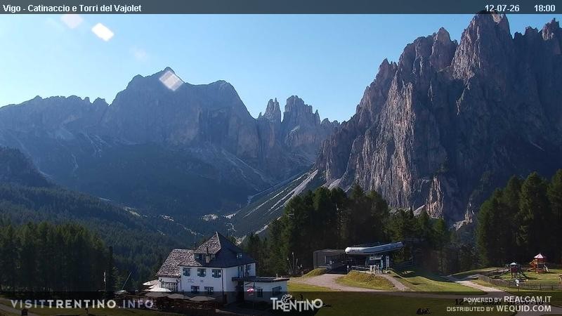 Archived image Webcam Torri del Vajolet - Val di Fassa