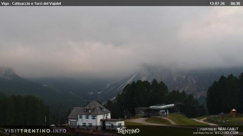 Archived image Webcam Torri del Vajolet - Val di Fassa