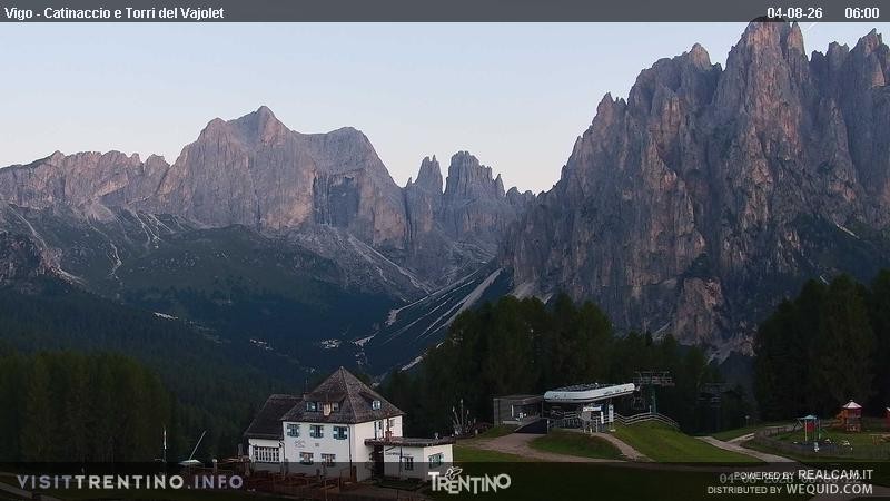 Archived image Webcam Torri del Vajolet - Val di Fassa