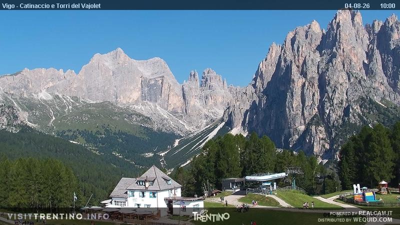 Archived image Webcam Torri del Vajolet - Val di Fassa