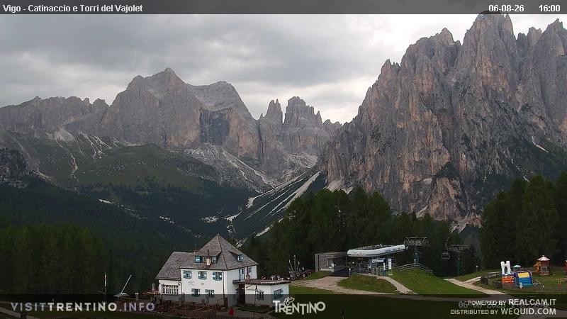 Archived image Webcam Torri del Vajolet - Val di Fassa