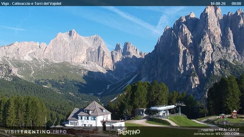 Archived image Webcam Torri del Vajolet - Val di Fassa