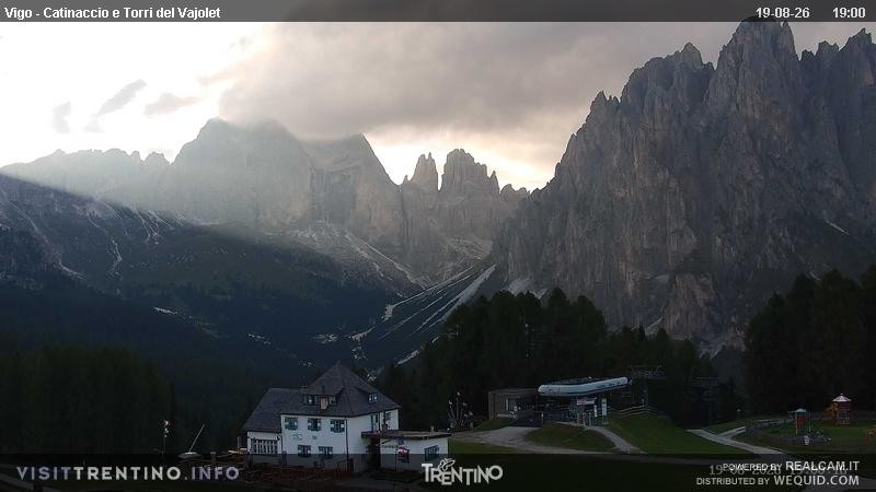 Archived image Webcam Torri del Vajolet - Val di Fassa