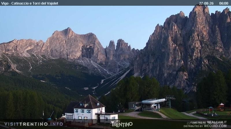 Archived image Webcam Torri del Vajolet - Val di Fassa