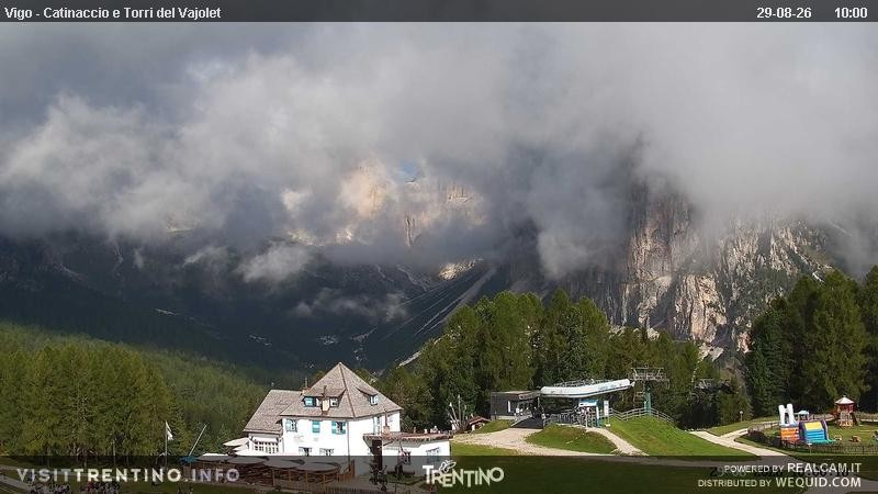 Archived image Webcam Torri del Vajolet - Val di Fassa