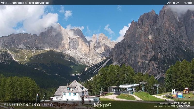 Archived image Webcam Torri del Vajolet - Val di Fassa