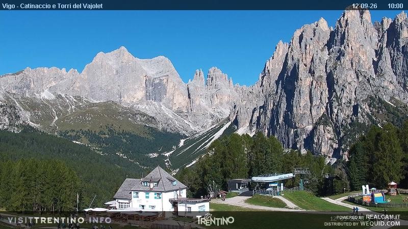 Archived image Webcam Torri del Vajolet - Val di Fassa