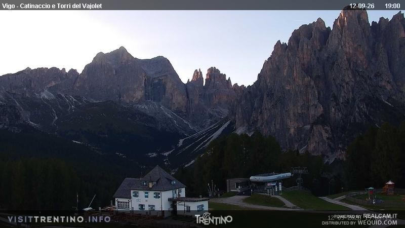 Archived image Webcam Torri del Vajolet - Val di Fassa