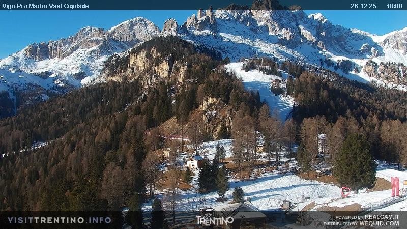 Archiv Foto Webcam Bergstation des Sesselliftes Pian Pecei-Pra Martin