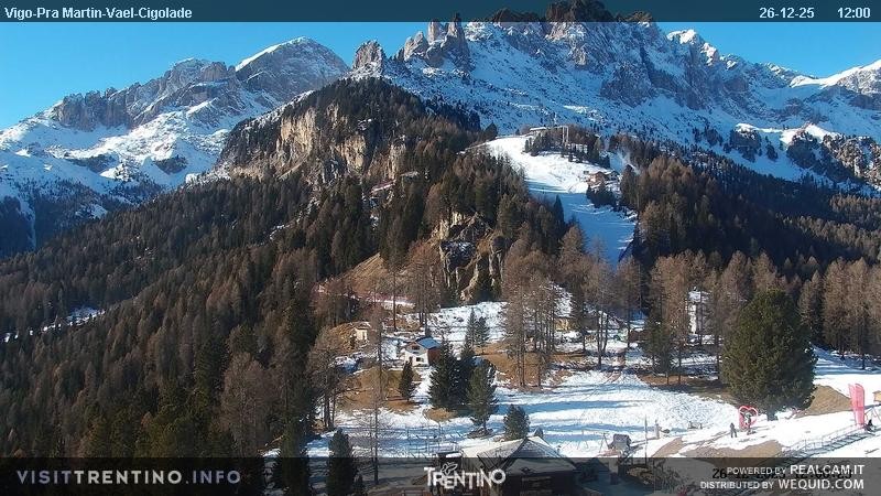 Archiv Foto Webcam Bergstation des Sesselliftes Pian Pecei-Pra Martin