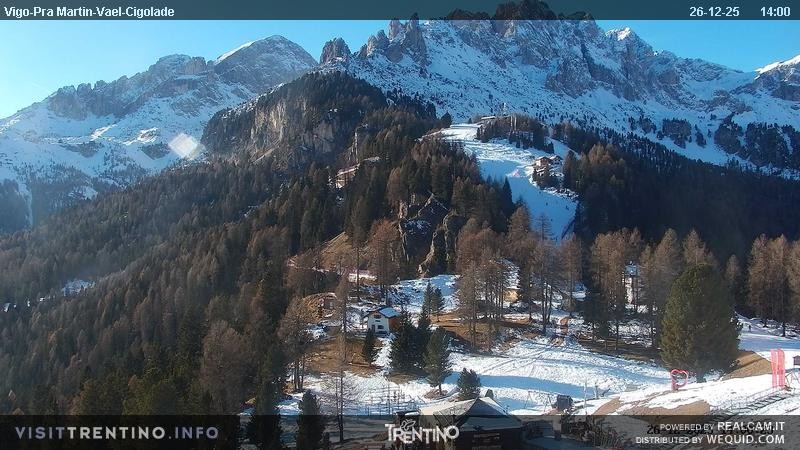 Archiv Foto Webcam Bergstation des Sesselliftes Pian Pecei-Pra Martin