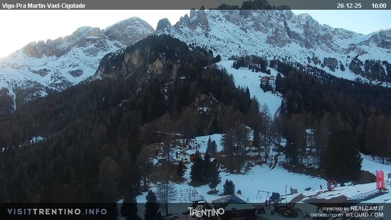 Archiv Foto Webcam Bergstation des Sesselliftes Pian Pecei-Pra Martin