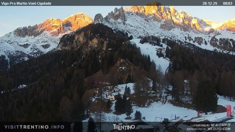 Archiv Foto Webcam Bergstation des Sesselliftes Pian Pecei-Pra Martin