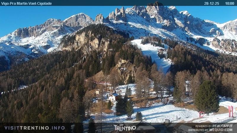 Archiv Foto Webcam Bergstation des Sesselliftes Pian Pecei-Pra Martin