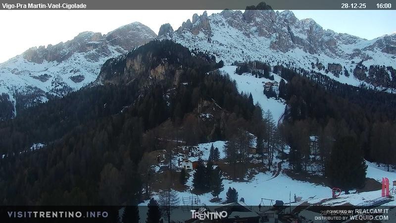 Archiv Foto Webcam Bergstation des Sesselliftes Pian Pecei-Pra Martin