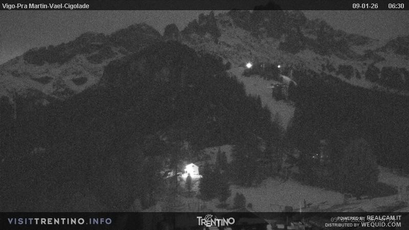 Archiv Foto Webcam Bergstation des Sesselliftes Pian Pecei-Pra Martin