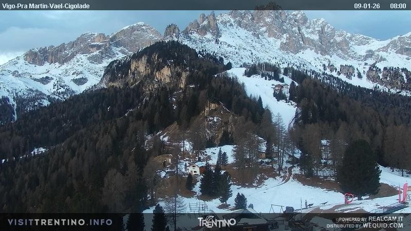 Archiv Foto Webcam Bergstation des Sesselliftes Pian Pecei-Pra Martin