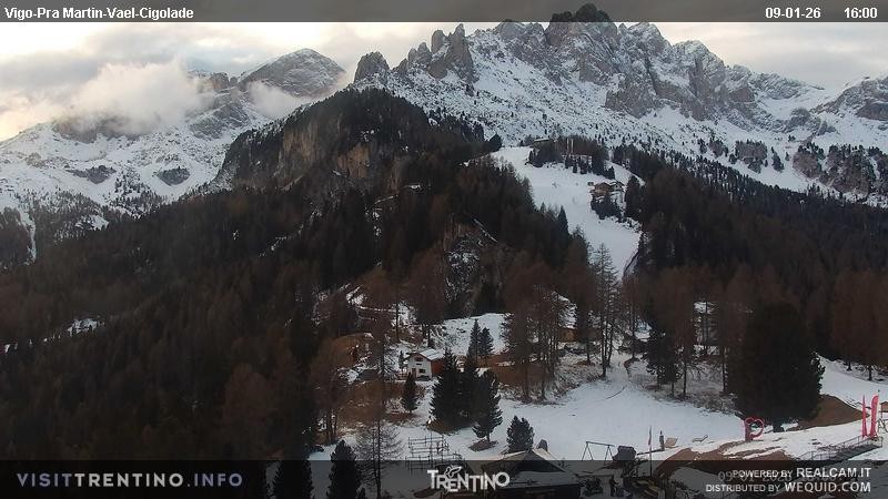 Archived image Webcam Top station of the Pian Pecei-Pra Martin chair lift