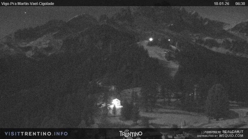 Archiv Foto Webcam Bergstation des Sesselliftes Pian Pecei-Pra Martin