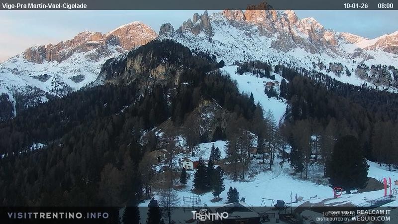 Archiv Foto Webcam Bergstation des Sesselliftes Pian Pecei-Pra Martin