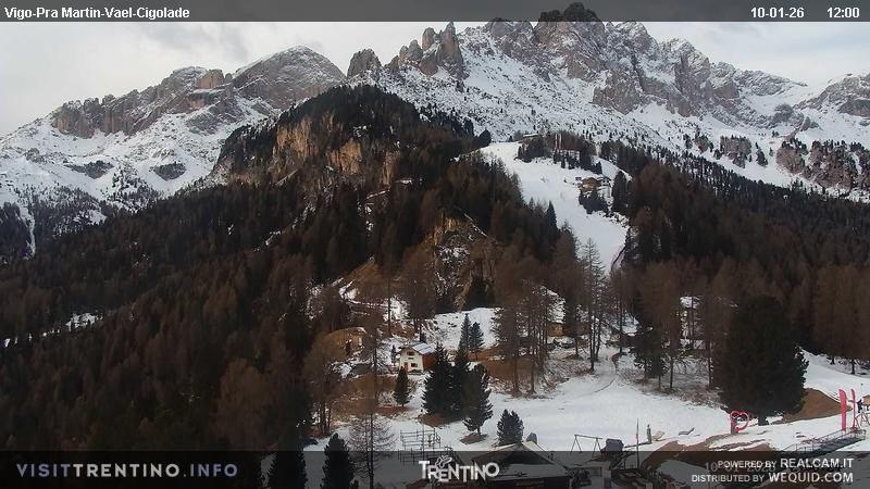 Archived image Webcam Top station of the Pian Pecei-Pra Martin chair lift