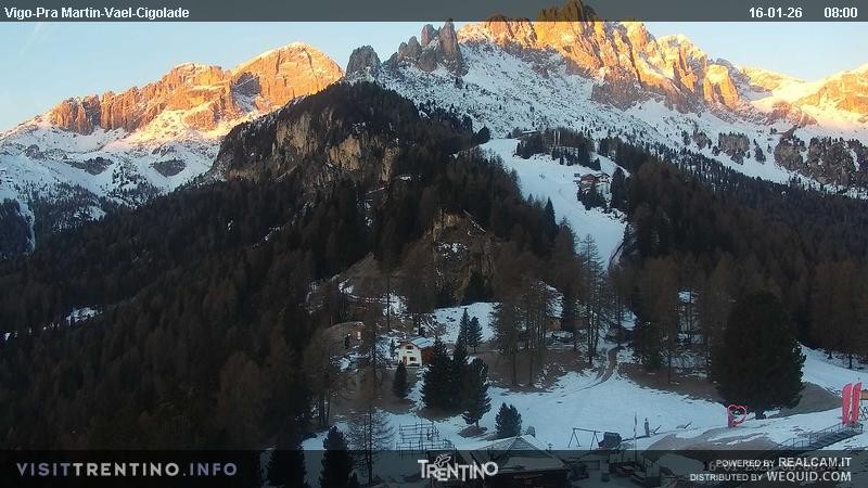 Archived image Webcam Top station of the Pian Pecei-Pra Martin chair lift