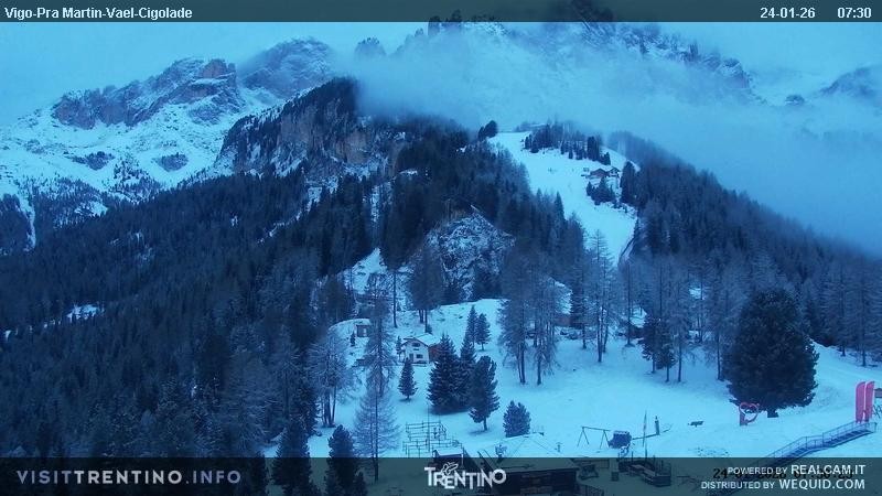 Archiv Foto Webcam Bergstation des Sesselliftes Pian Pecei-Pra Martin