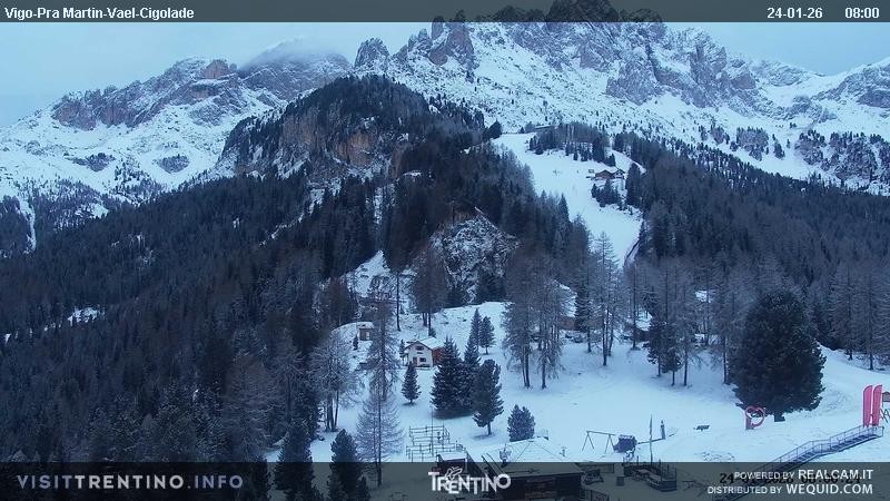 Archiv Foto Webcam Bergstation des Sesselliftes Pian Pecei-Pra Martin