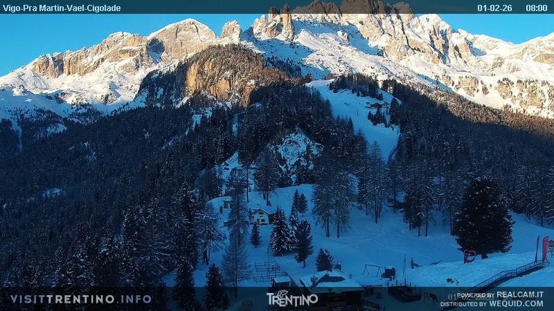 Archiv Foto Webcam Bergstation des Sesselliftes Pian Pecei-Pra Martin