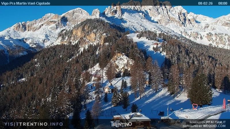 Archiv Foto Webcam Bergstation des Sesselliftes Pian Pecei-Pra Martin