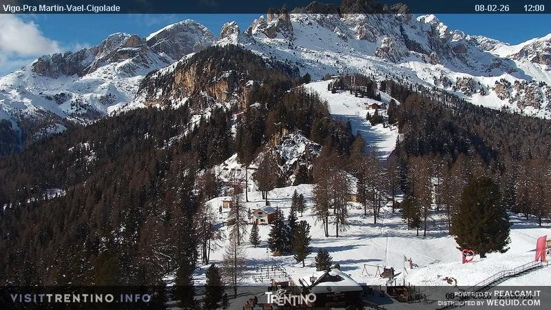 Archiv Foto Webcam Bergstation des Sesselliftes Pian Pecei-Pra Martin