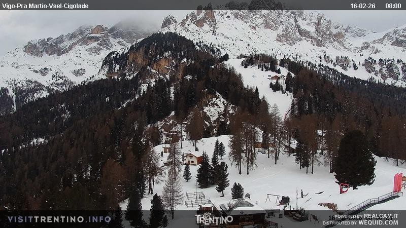 Archiv Foto Webcam Bergstation des Sesselliftes Pian Pecei-Pra Martin