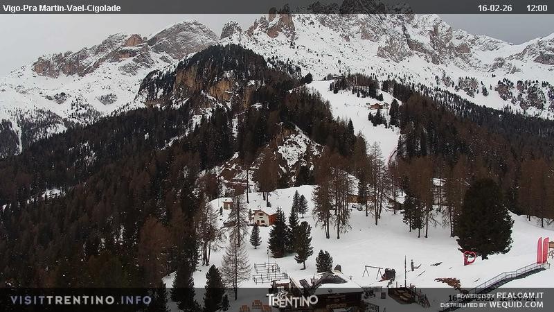 Archiv Foto Webcam Bergstation des Sesselliftes Pian Pecei-Pra Martin