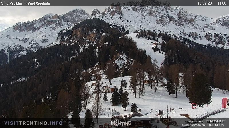 Archiv Foto Webcam Bergstation des Sesselliftes Pian Pecei-Pra Martin