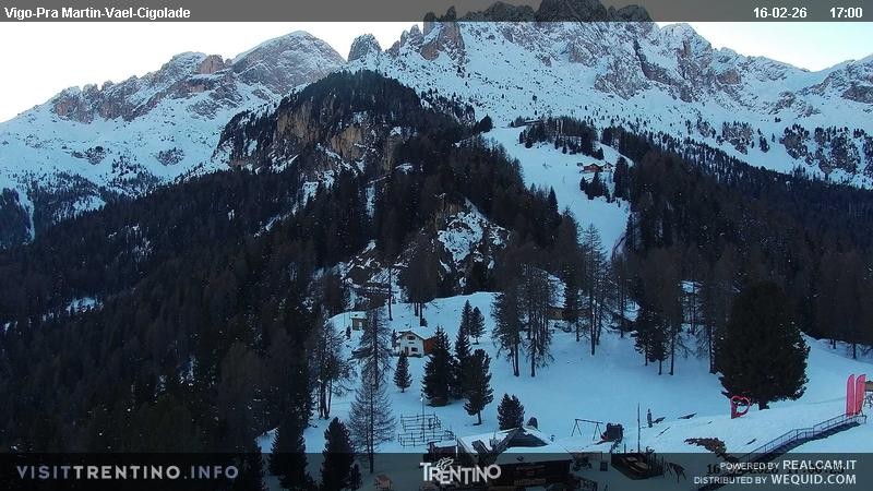 Archiv Foto Webcam Bergstation des Sesselliftes Pian Pecei-Pra Martin